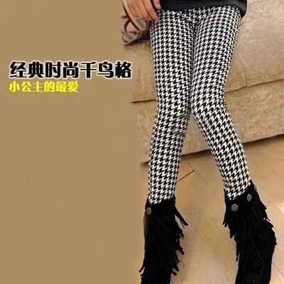 Модные леггинсы для девочек Хлопковые Штаны Детские брюки Сезон весна осень