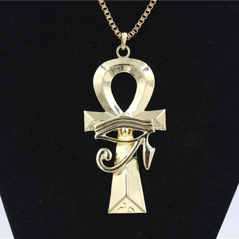Мужские и женские египетские подвески в форме Креста винтажное ожерелье