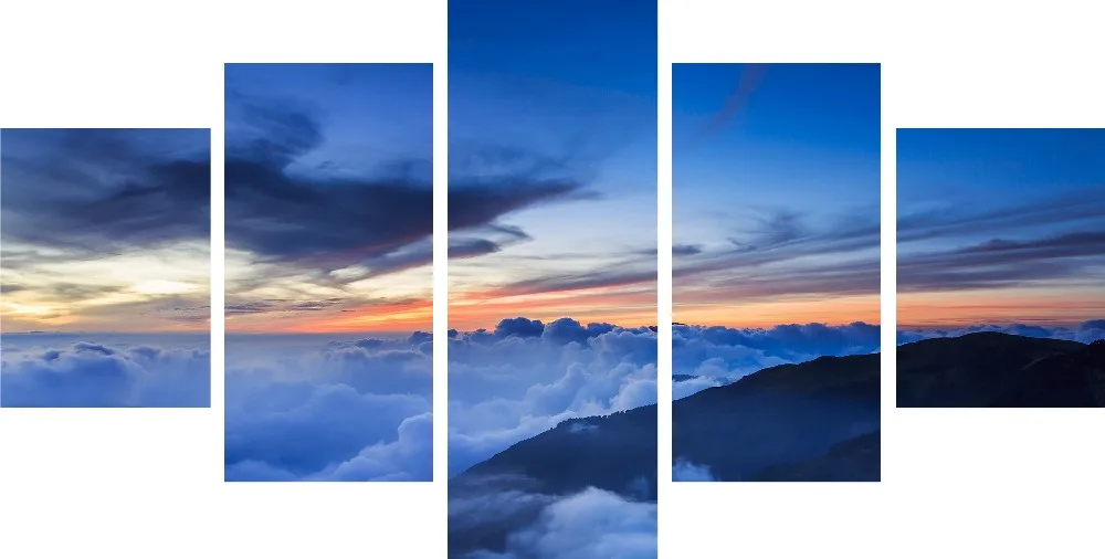 

5 Piece(No Frame) Hot Sell The Blue Sky Canvas Painting Modern Cuadros Decor Home Wall Canvas Picture Art HD Print Painting Gift