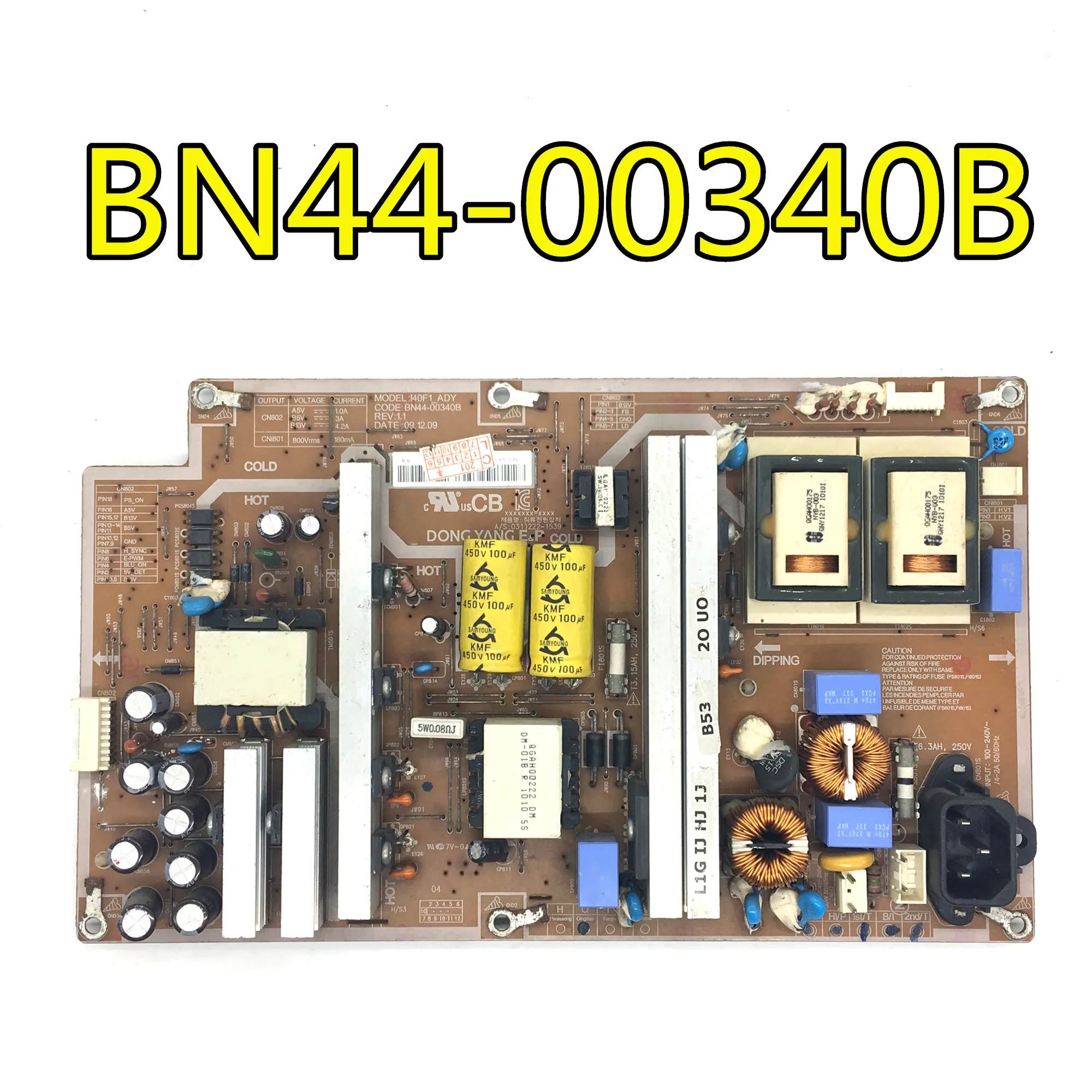 Оригинальный 100% тест для LA40C530F1R LA40C550J плата питания BN44 00340A I40F1 ASM 00340B|Зарядные