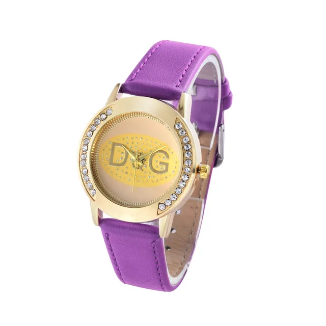Reloj mujer новые модные женские часы с кристаллами из кожи люксовый бренд DQG