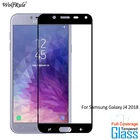 Защитное стекло, закаленное стекло для Samsung Galaxy J4 2018, полное покрытие, пленка для телефона J400F, 2 шт.