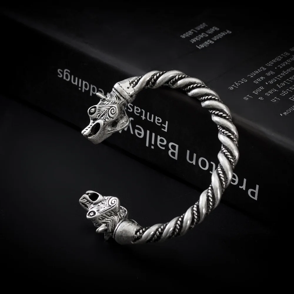 Массивный браслет викингов языческий волк Прямая поставка подарок другу