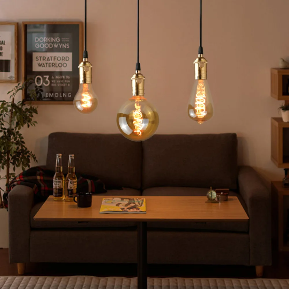 

LED Filament Bulb 110V 220V Vintage Holiday light Edison Bulb E27 A60 ST64 G80 G95 G125 Retro LED Lamp home decoration lighting