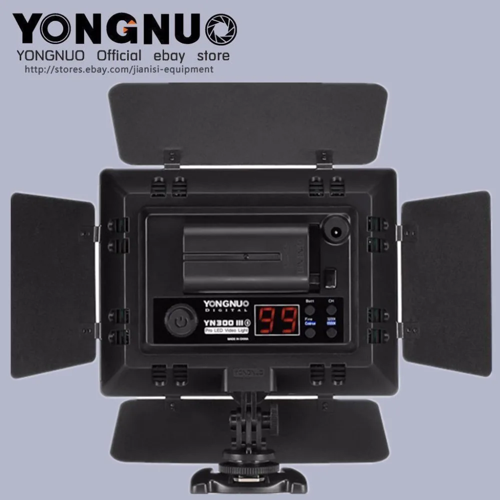 Светодиодный студийный светильник Yongnuo YN 300 III YN300III 5500K/3200k 5500K Pro для Canon Nikon|yn300