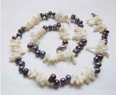 Бесплатная доставка 004906 настоящая природа черный пресноводный жемчуг белый