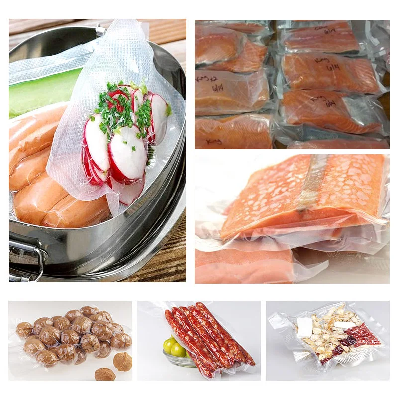 Вакуумные пакеты для сохранения свежести продуктов 5 рулонов 12/15/20/25/28 см * 500