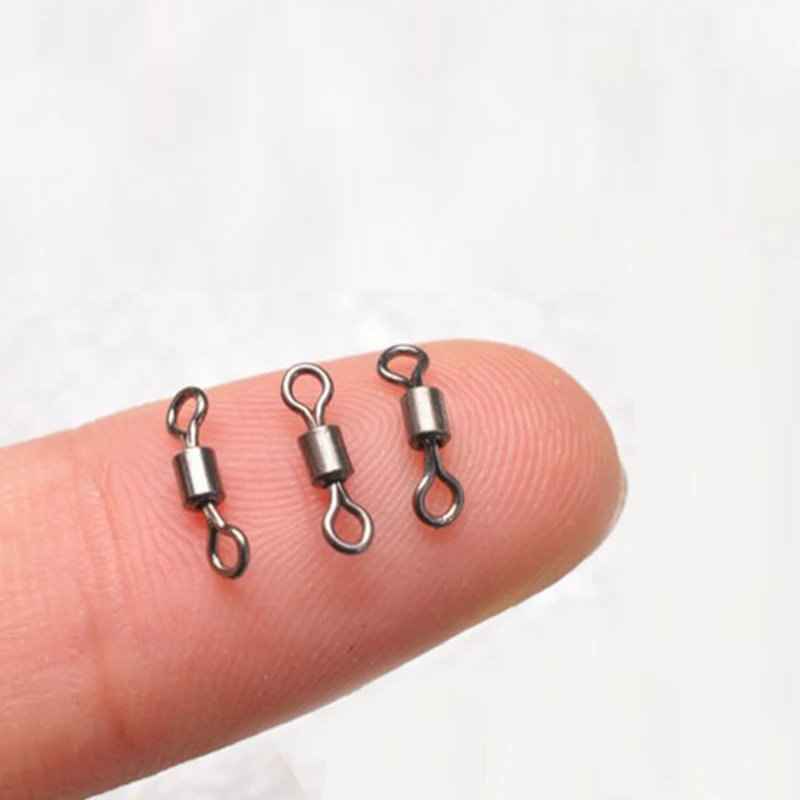 100 шт./лот Меди Рыбалка Поворачивается Роллинг Поворотный Разъем Подшипник