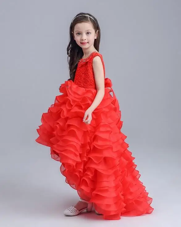 2017 розничная продажа кружевное платье с цветами для девочек красивое детское