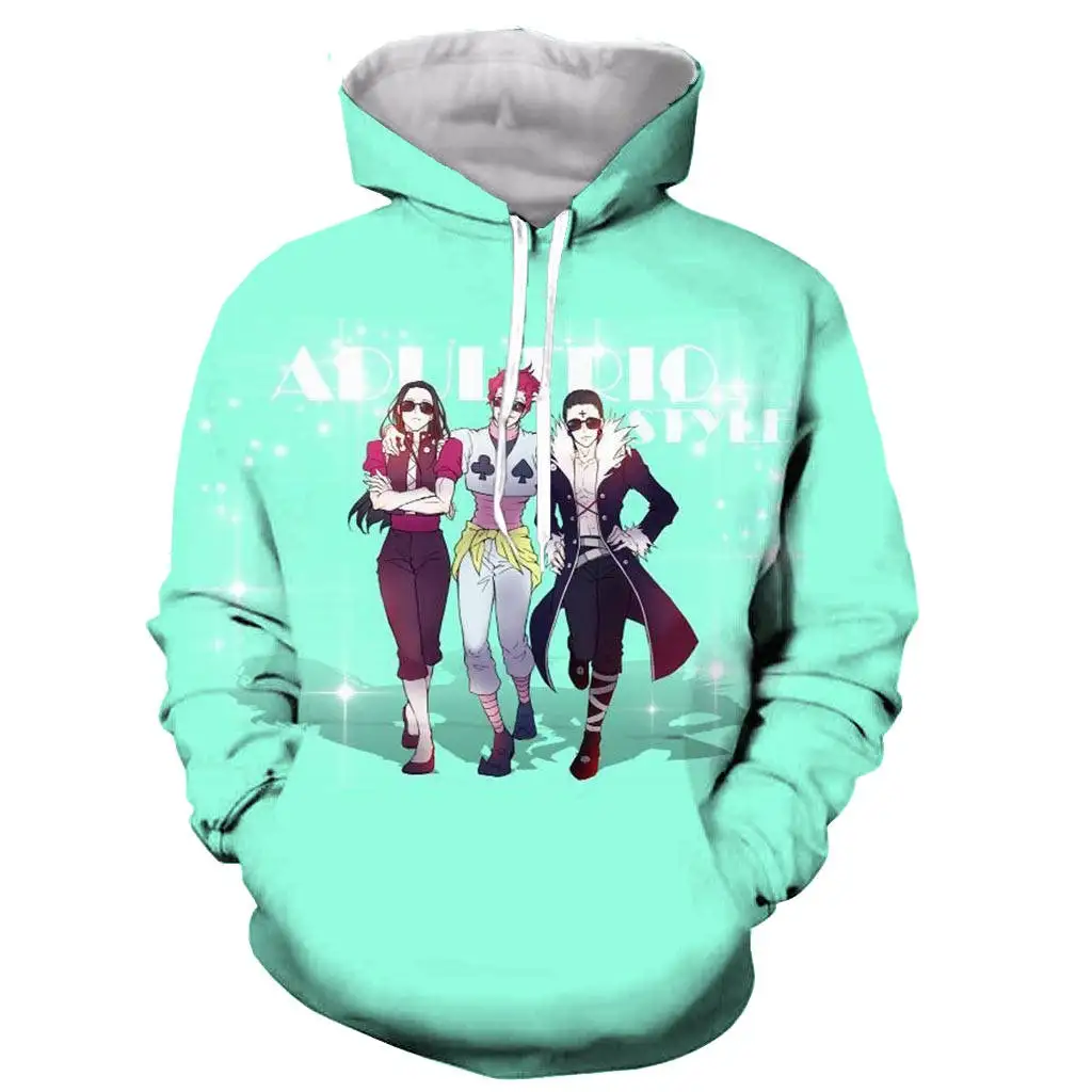 

Anime Hunter x Hunter Hisoka 3D printed men hooded hoodie sweatshirt fashion graphic hoodie casual streetwear pullover hoodie