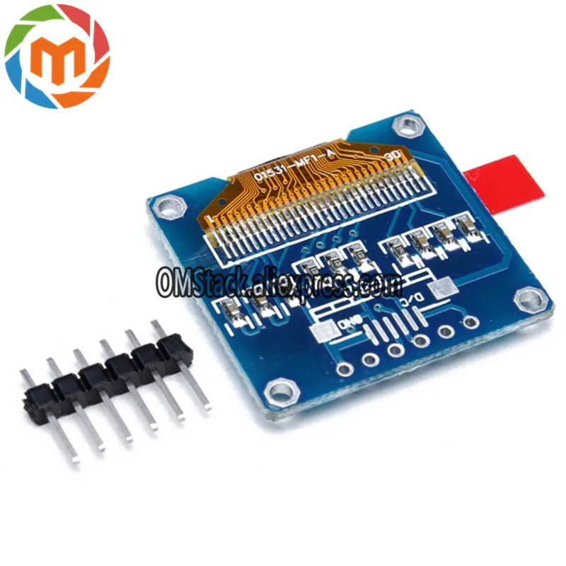1 шт. 6Pin 0 96 дюймов SPI желтый синий ЖК дисплей модуль для Arduino OLED внутренний привод
