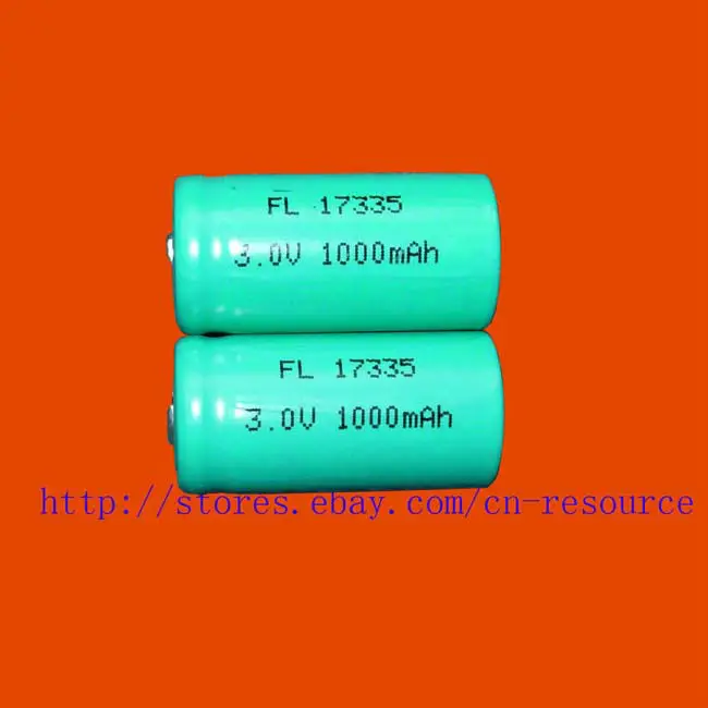 Перезаряжаемые аккумуляторы CR123A 2x17335 3 0 в 1000 мАч|battery cr123a|battery battery batteryrechargeable |