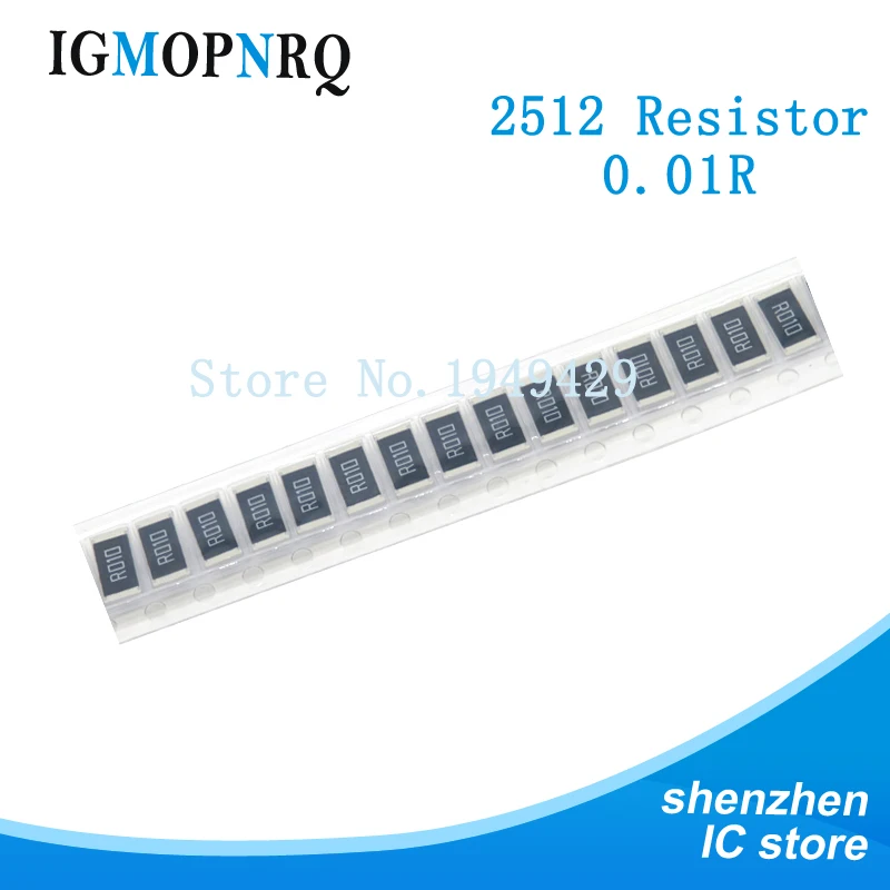 50 шт. 2512 5% 1 Вт SMD Чип резисторы 0R - 10M 0 10 100 220 470 Ом 10R 100R 220R 470R 1K 2 K 4 7 10K 100K 1M |