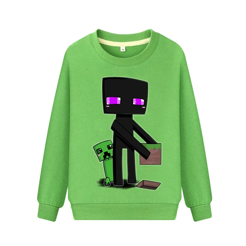 Новинка детские толстовки с капюшоном принтом Roblox Game Повседневная однотонная