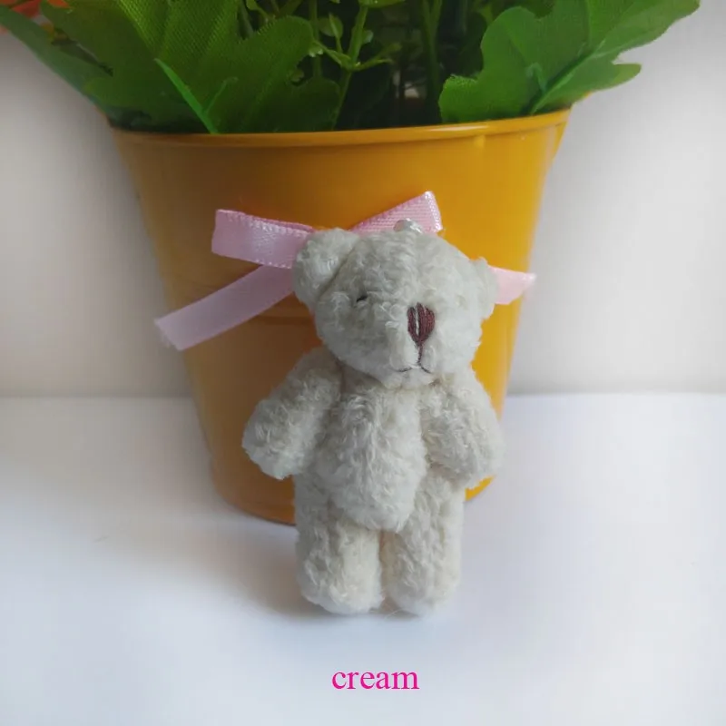 Распродажа 6 см жемчужный хлопковый плюшевый мини мишка Bichos De Pelucia для мобильного