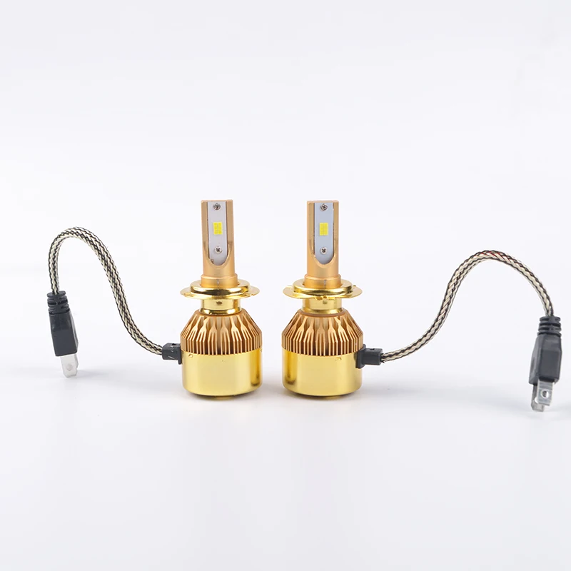 LDDCZENGHUITEC H4 H7 H11 H1 H13 H3 9004 9005 9006 9007 золотые автомобильные передние фары s лампы