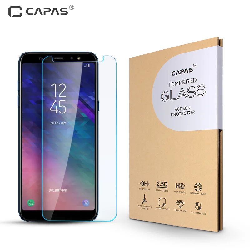 Для Samsung Galaxy A6 Plus 2018 Защитная пленка для экрана A9 Star lite из закаленного стекла