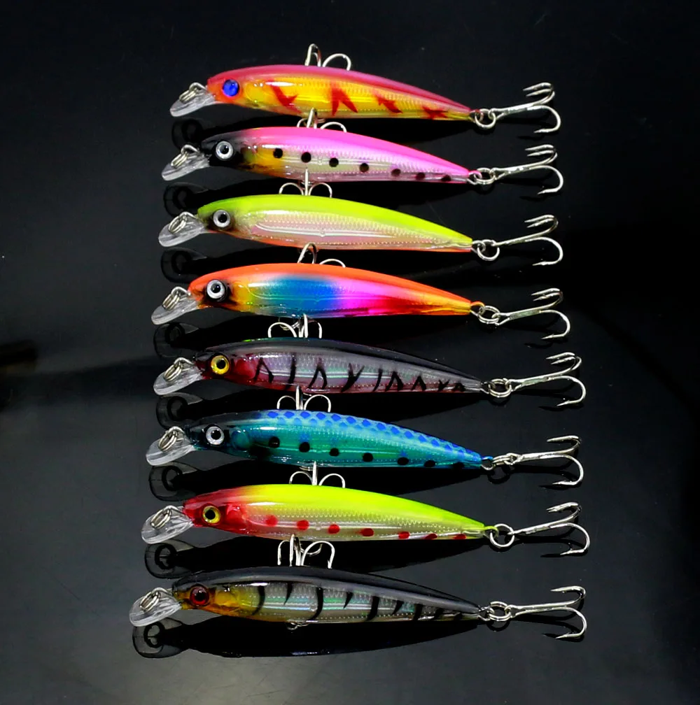 7 2 г 8 5 см Жесткая приманка гольян Swimbait Minnow рыболовная тройные Крючки Карп