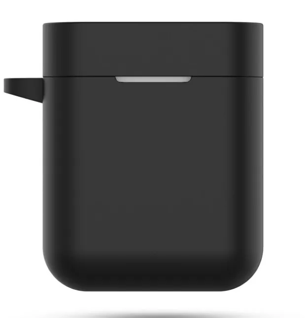 Black Силиконовый чехол для Xiaomi airdots Pro true беспроводные Bluetooth наушники противоударные сумки для Xiaomi airdots чехол - Цвет: Black
