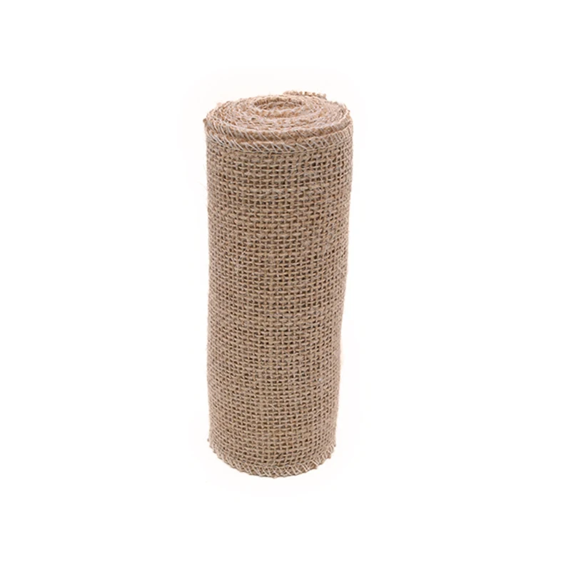 15cm 2 метра джутовые мешковины Hessian рулоны деревенский Винтаж DIY орнамент Мешковина домашний декор День рождения Свадьба Вечеринка Рождество украшения - Цвет: 15cm