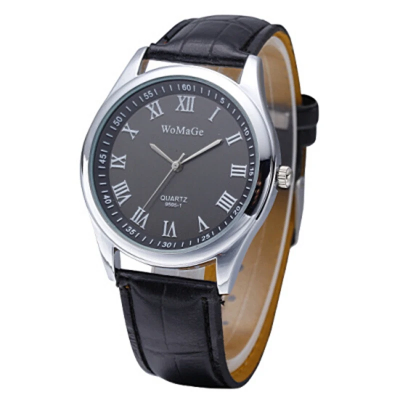 Мужские кварцевые часы Relojes Hombre простые кожаные деловые мужские с таймером Relogio