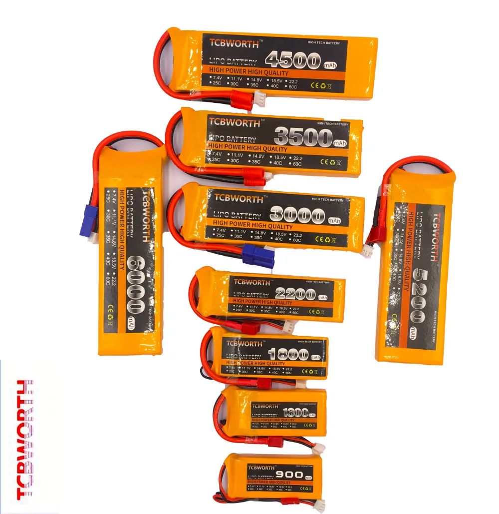3S RC LiPo Battery 3S 11.1V 1100mAh 1300mAh 1500mAh 1800mAh 2200mAh 2600mAh 25C 35C 60C For RC Airplane Drone Boat 11.1V LiPo 3S