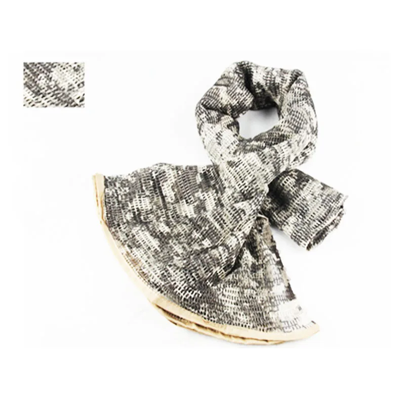 New Jungle Camouflage Men Mesh Scarf AutumnWarm Neck Army Muffler Scarfs Winter Mens Military Tactical camo Shawl Scarves Wrap