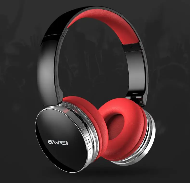 DRXENN AWei A500BL портативный складной беспроводной Bluetooth стерео Hi-Fi наушники Спортивная шумоподавляющая гарнитура с микрофоном