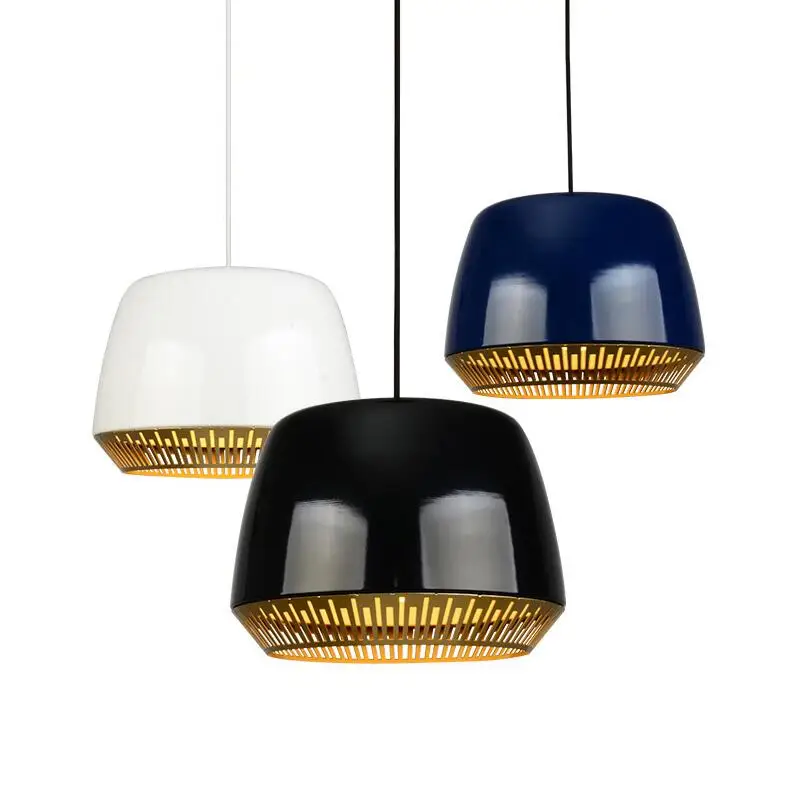 2017 креативный итальянский дизайн черный/белый/темно синий алюминиевый подвесной