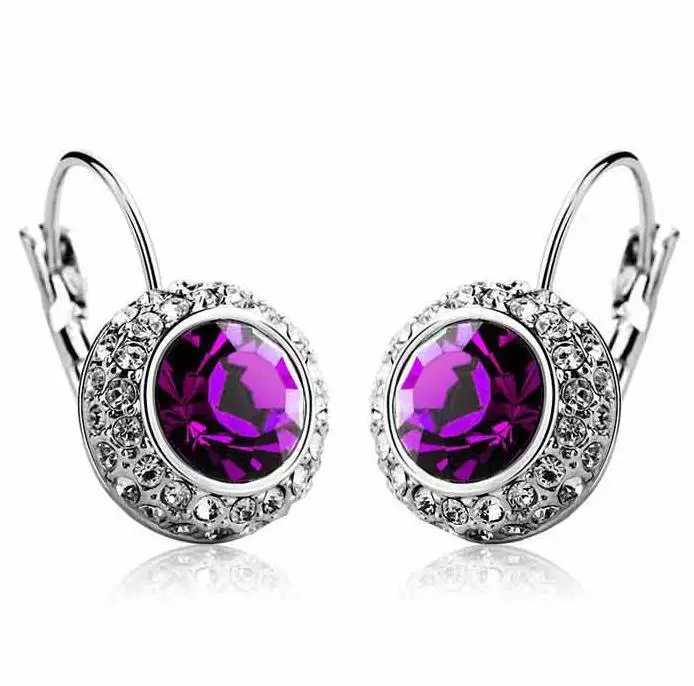 Женские серьги Стразы с австрийскими кристаллами | Украшения и аксессуары