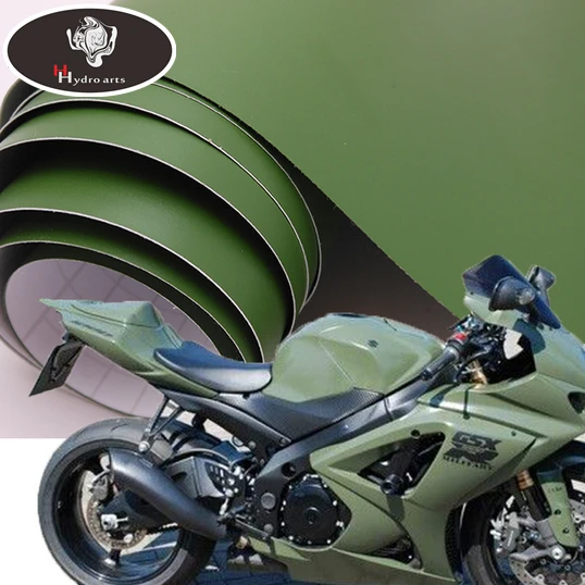 19.68''x59.84'' 50cm x 152cm Free shipping!!Waterproof Army Green Vinyl Sticker Car Wrap Styling Air bubble free |