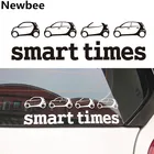 3D Светоотражающая Автомобильная наклейка Newbee, наклейка с эмблемой Smart Times для Benz Smart Brabus 451 453 Forfour Fortwo Roadster Forspeed