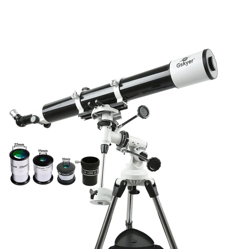 Gskyer EQ 80900 телескоп немецкая технология Starwatcher Рефракторы Сатурн кольцо Юпитер Луна область астрономический телеск