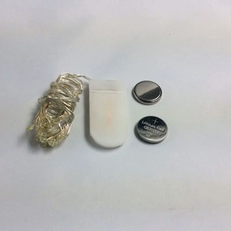 5 шт./лот светодиодная гирлянда с серебряной проволокой теплый белый синий