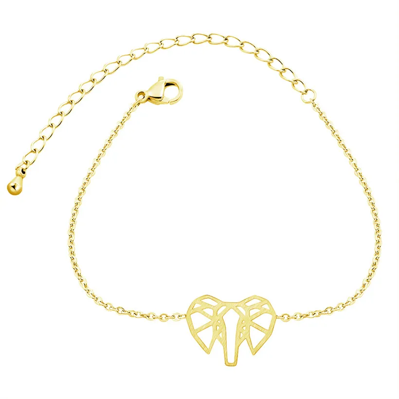 Подарок на день Святого Валентина браслет с подвесками в виде слона оригами для