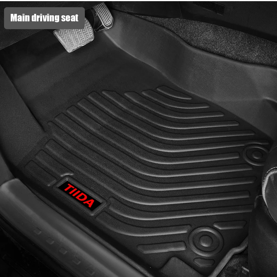 Новые TPE пользовательские автомобильные коврики для Nissan Tiida C13 C11 C12 2011- колодки для ног автомобильный коврик аксессуары для укладки