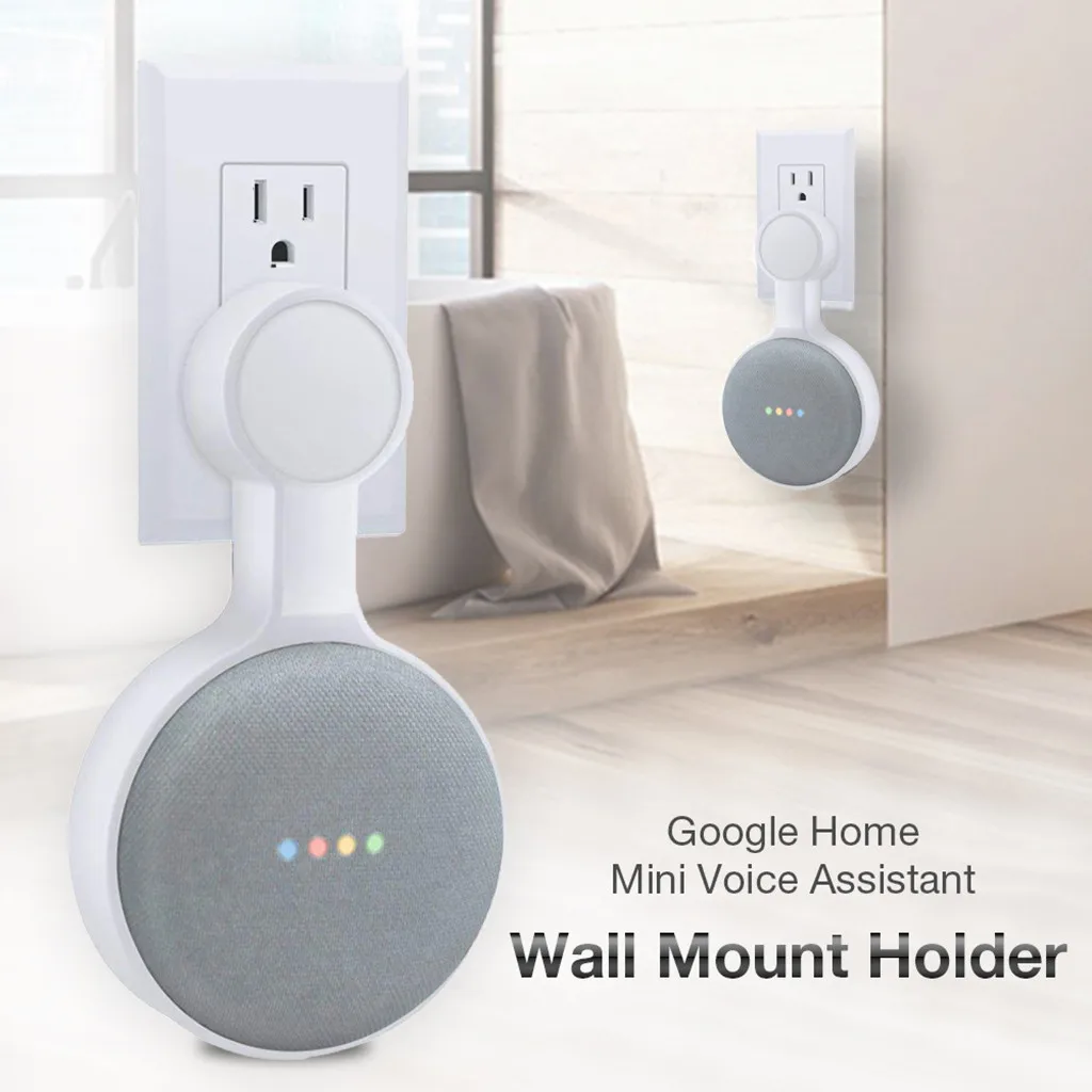 Носимые устройства настенный держатель для Google Home Mini Voice Wizard Plug Аудио комнаты дропшиппинг