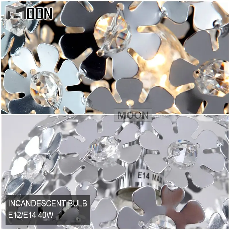 Красивый цветок подвеска кристалл света / лампы светильник лампа для Спальня |