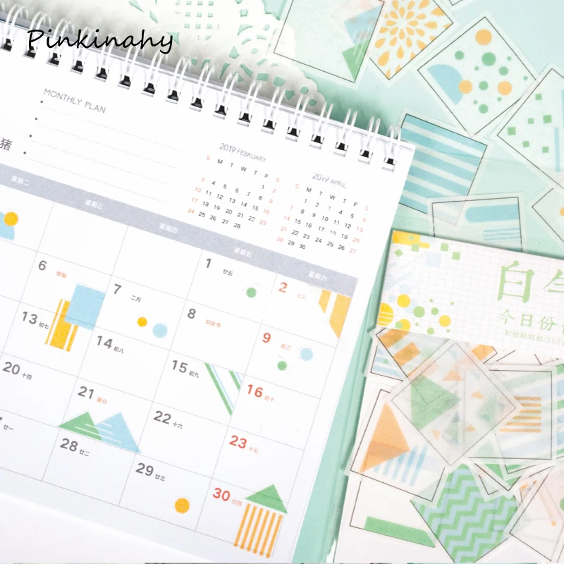 31 шт./упак. креативный милый ежедневный ежедневник мини Бумажный Стикер