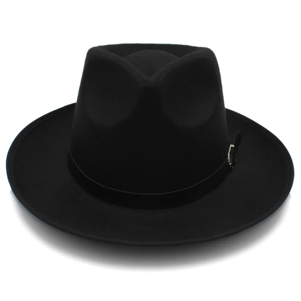 Женская Осенняя Фетровая Шляпа Fedora с широкими полями джазовая шляпа R Lady Queen Sombrero