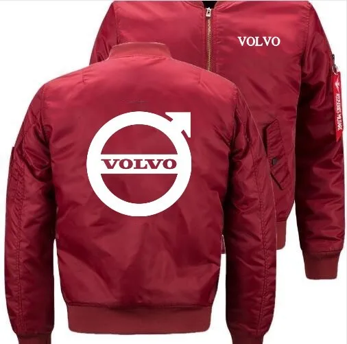 2019 горячая Распродажа Volvo Мужская бомбер летная куртка зимняя утепленная Теплая