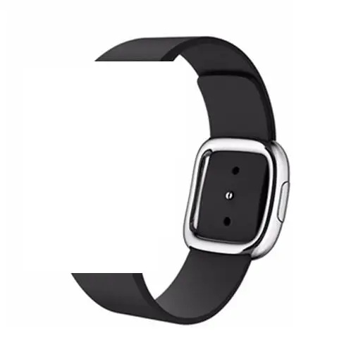 Кожаный современный ремешок с пряжкой для Apple Watch band 4 42 мм/38 мм iwatch band 3 44 мм/40 мм correa браслет аксессуары для часов - Цвет: Темно-синий