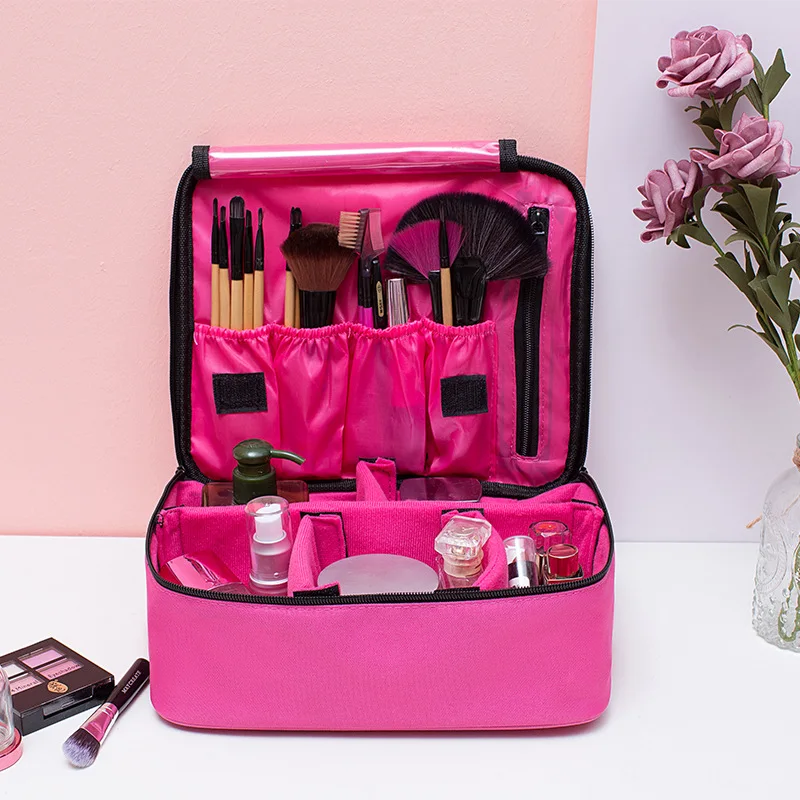 Профессиональный макияж мешок большой Ёмкость Travel Organizer косметичка Макияж Box