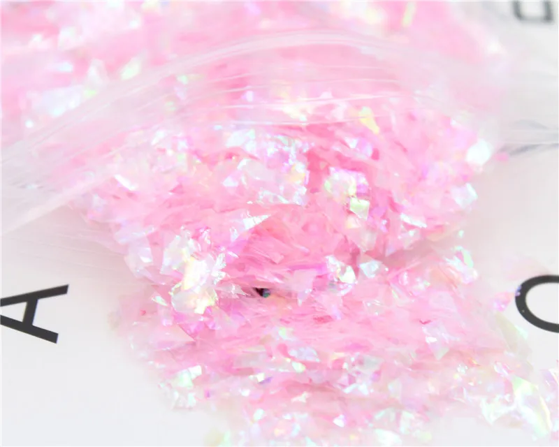 Нестандартные бумажные лаки для ногтей белые розовые цветные блестки с