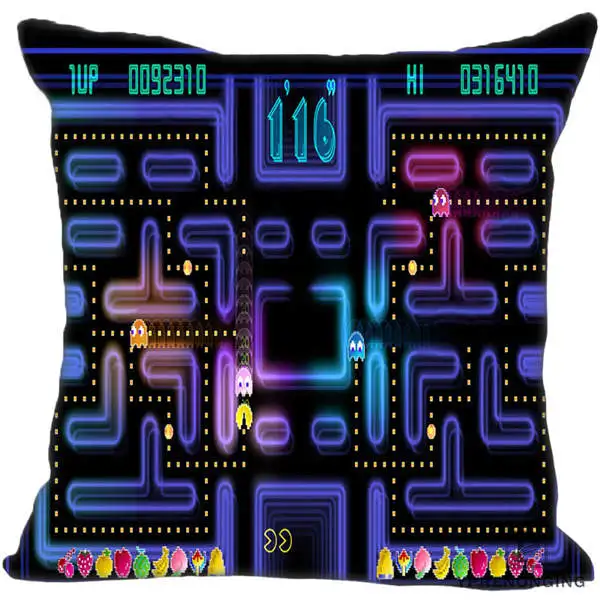 Декоративная Наволочка на заказ Pacman Championship квадратная Наволочка на молнии лучший подарок 35X35,40x40,45x45 см(одна сторона) 180516-04 - Цвет: Square Pillowcases