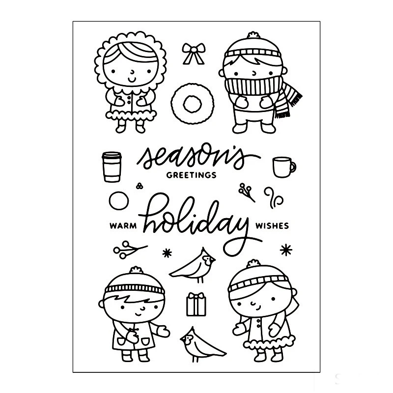 Прозрачный чистый силикон штампы для DIY Изготовление скрапбукинга diy фото ролик