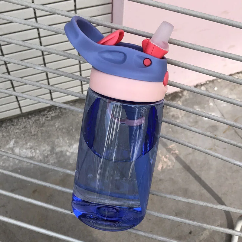 480 мл Спортивная бутылка для воды детская с соломинкой моя BPA бесплатно лимонная