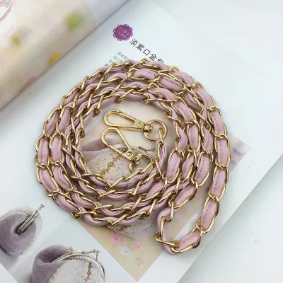DIY 125 см черный кошелек из искусственной кожи с ручками сменная металлическая золотая цепочка сумка на плечо ремешки аксессуары длинные ремни сумка