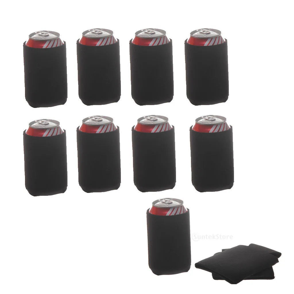 30 шт неопрен держатель для банки кулер Stubby охладитель пива уютный черный|Бутылки