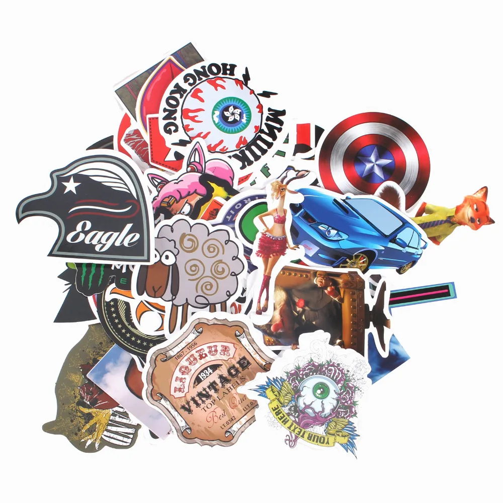 Виниловая наклейка KEYYOU 50 шт./лот на скейтборд ноутбук багаж Стайлинг автомобиля |